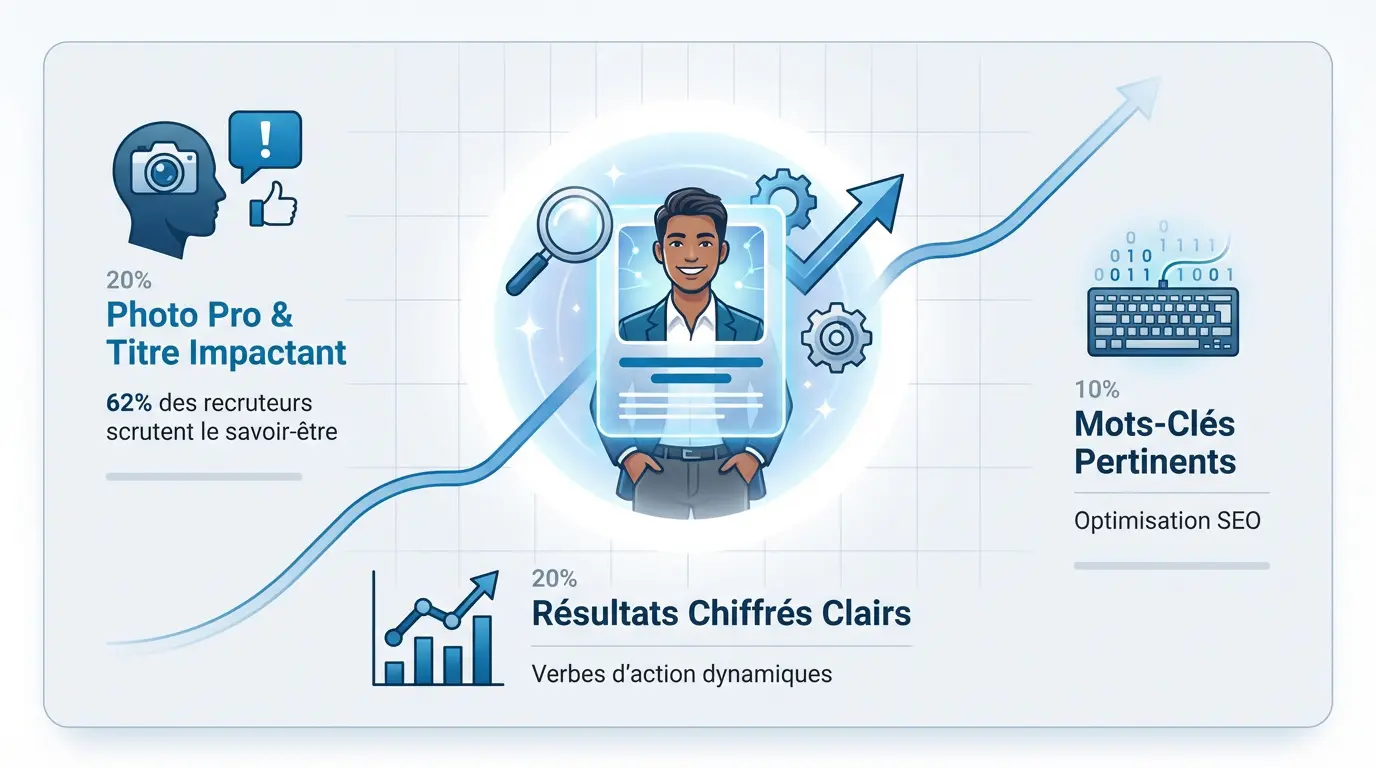 Optimisation d'un profil LinkedIn pour décrocher des entretiens d'embauche