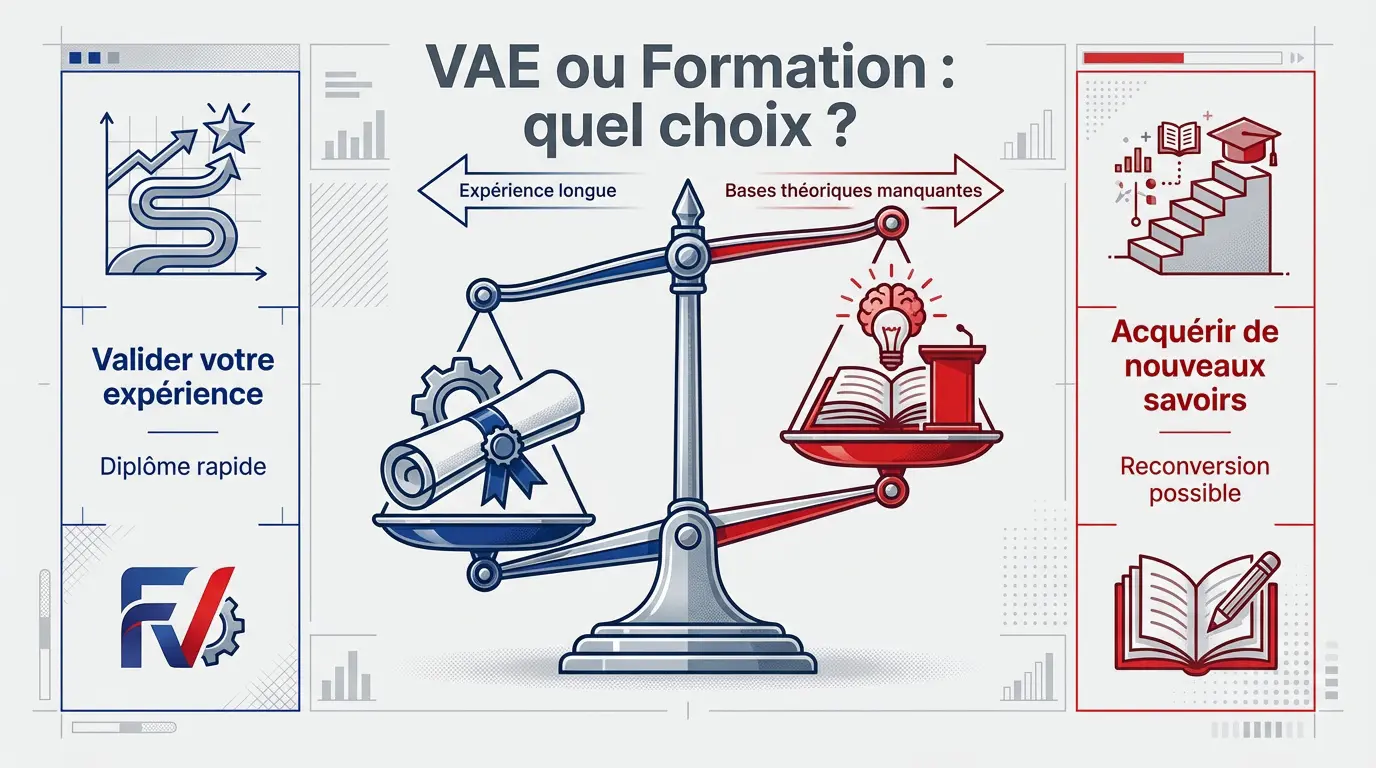Comparaison entre la validation des acquis de l'expérience et la formation continue pour un projet professionnel