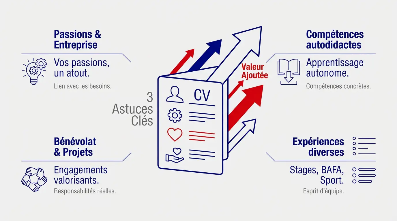 Conseils pour valoriser un CV de stagiaire sans expérience professionnelle